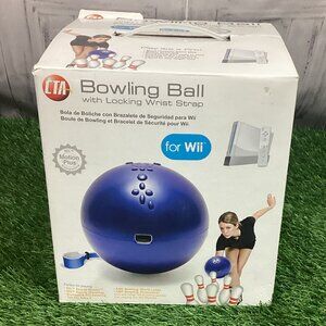 Nintendo Wii Bowling Ball Adjustable Wrist Strap & Finger Plugs Pre Owned